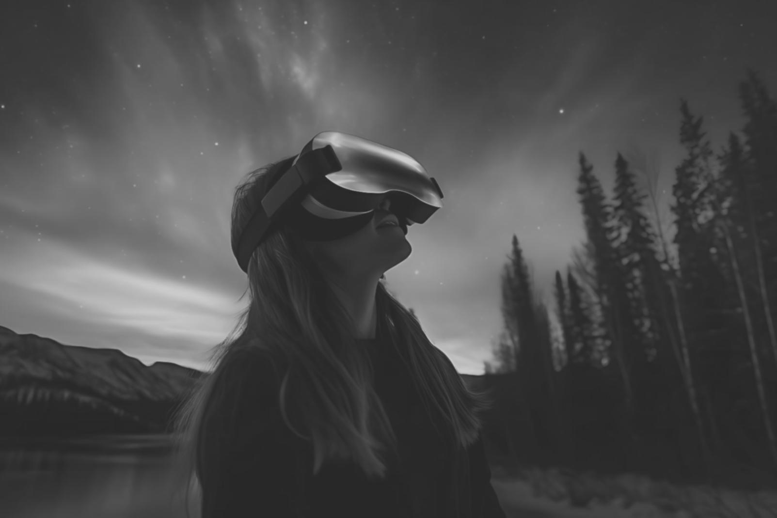 Developer working on VR project at workstation with headset and monitor